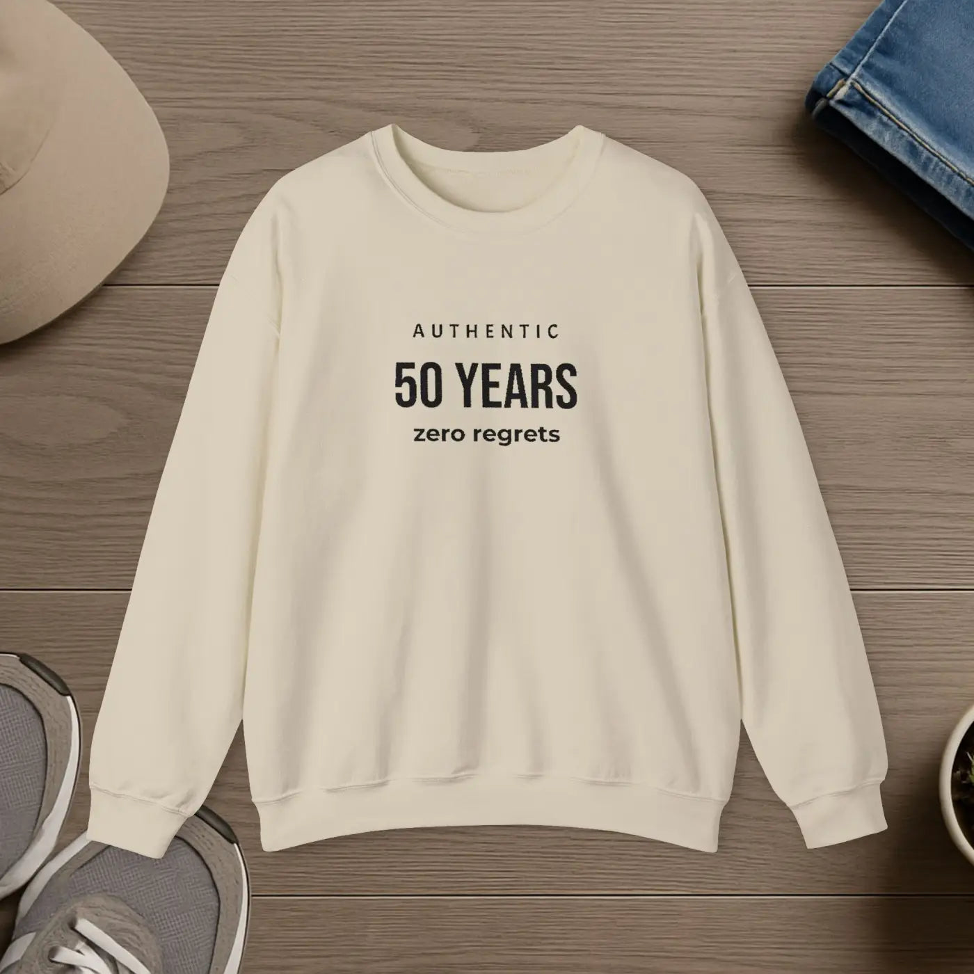 Funny 50th Birthday Crewneck - Cozy Comfort Sweatshirt - DipaliZ