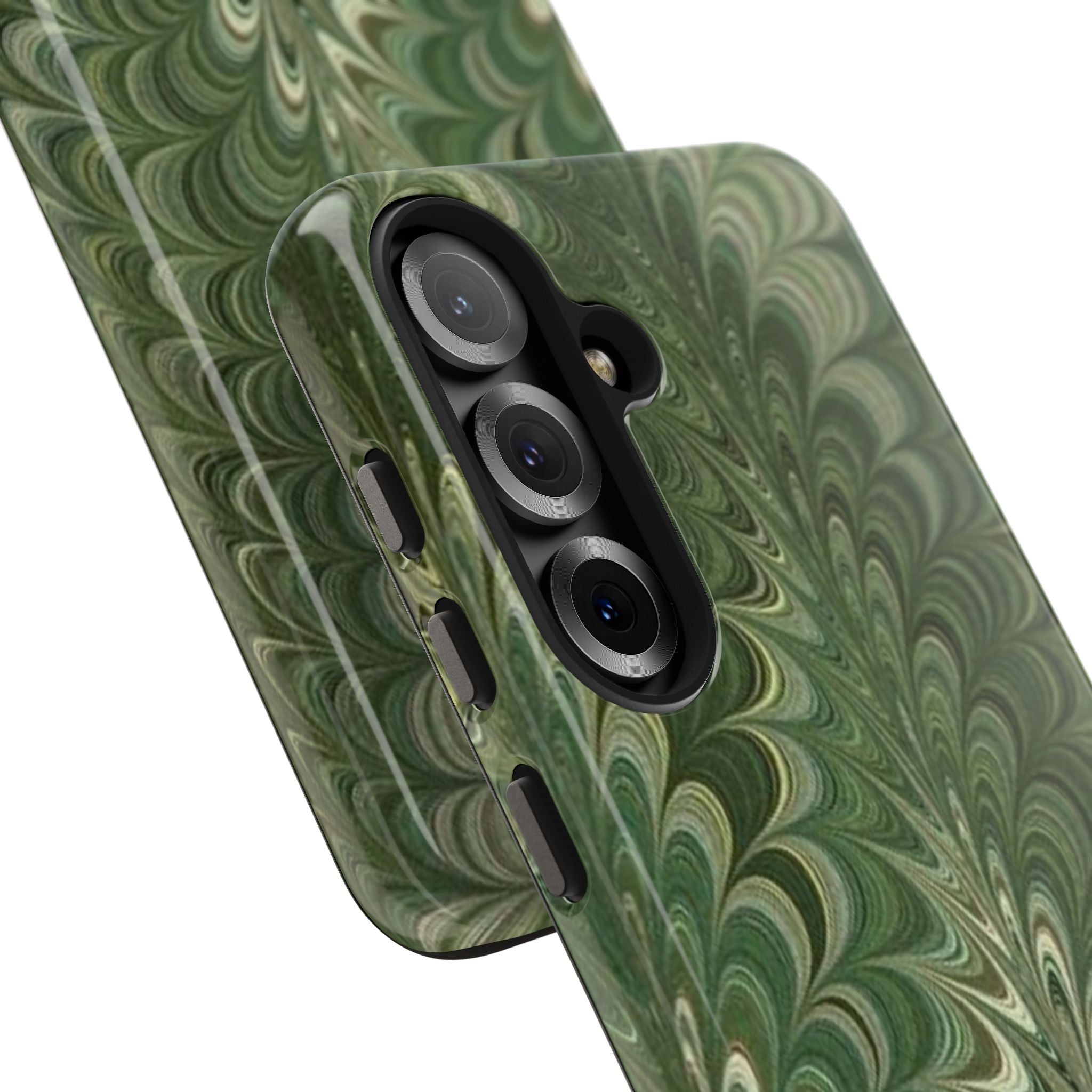Deep Green Marble Italian Durable Phone Case
