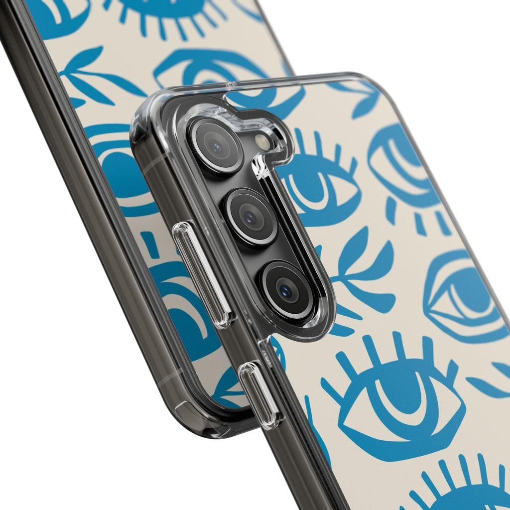 Eyes And Leaves  Pattern Clear Cases