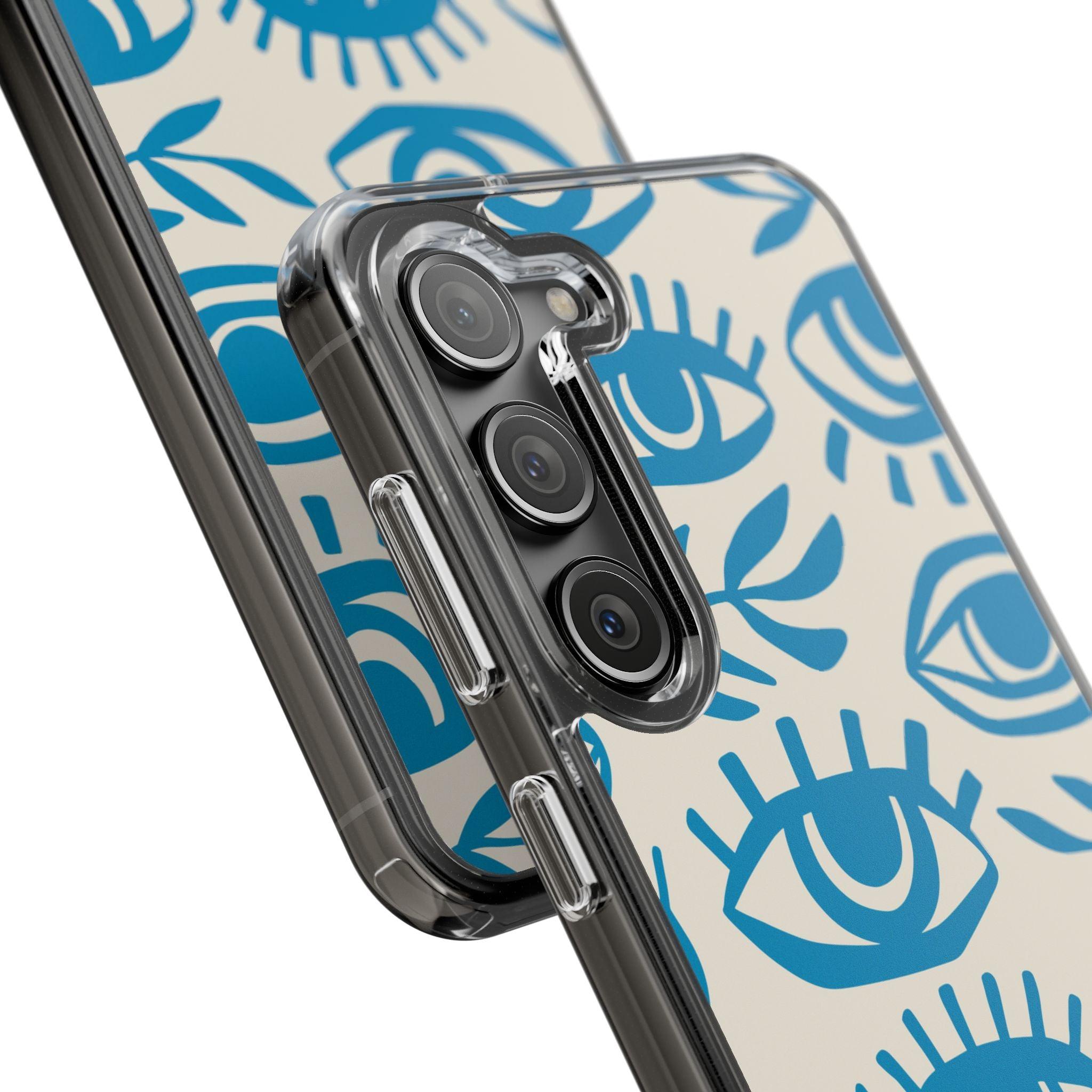 Eyes And Leaves  Pattern Clear Cases