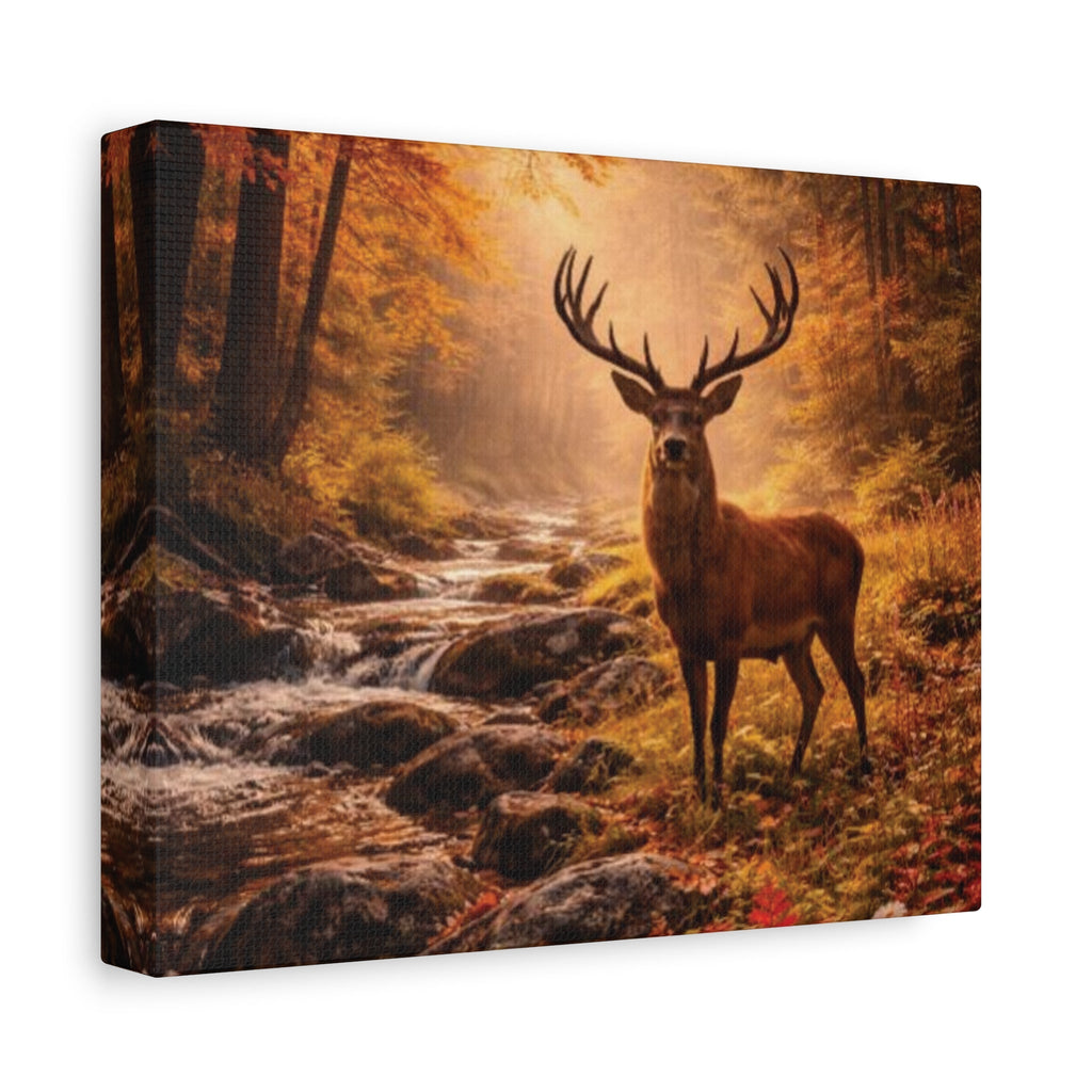 Autumn Wilderness Deer Canvas Wall Art