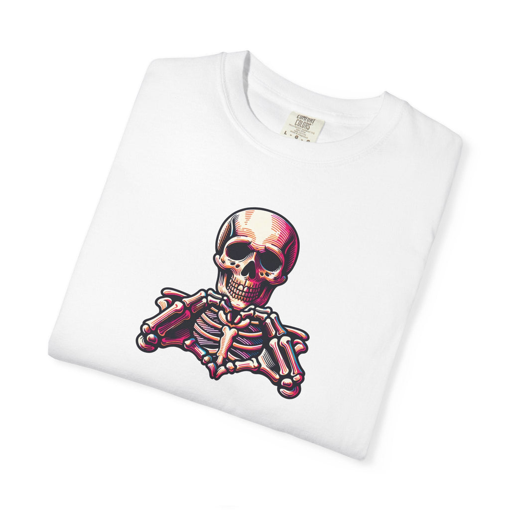 Skeleton With Heart Tee - Soft Cotton Garment-Dyed - DipaliZ