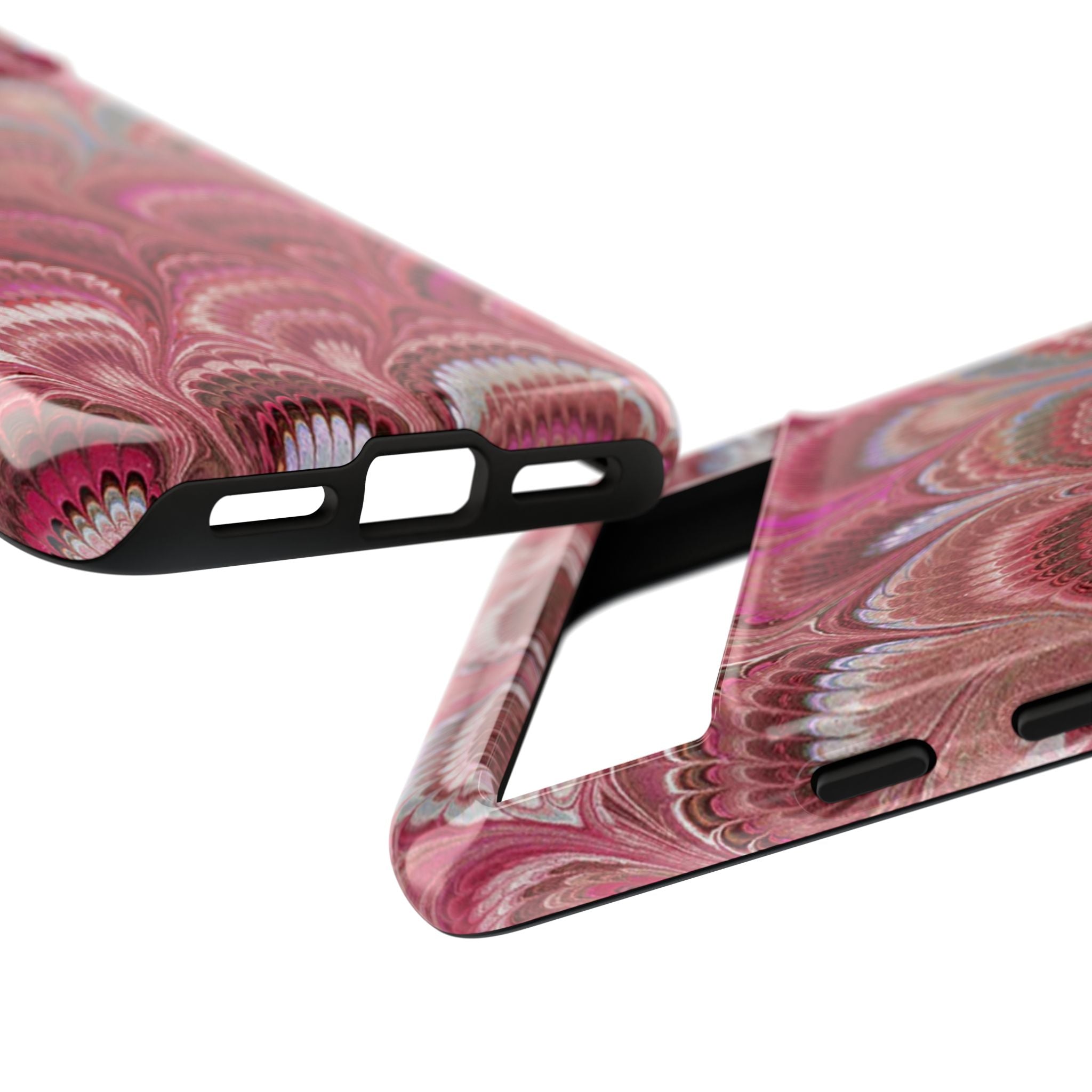 Shades of Pink Marbled Phone Case —  Dual Layer - Tough Protective Phone Cover