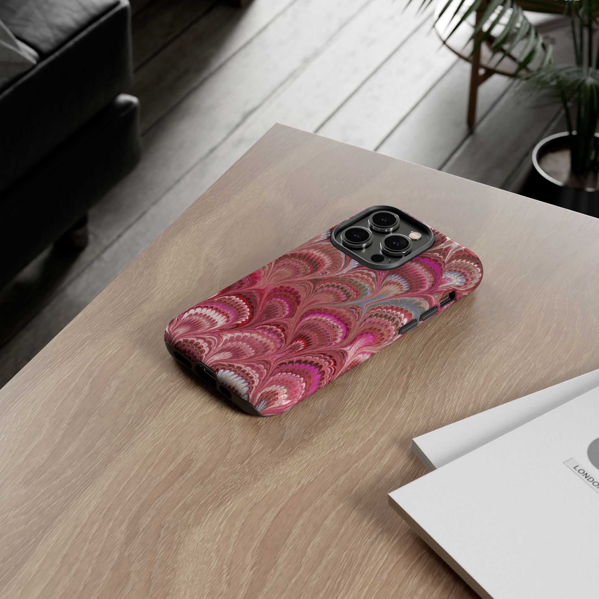 Shades of Pink Marbled Phone Case —  Dual Layer - Tough Protective Phone Cover