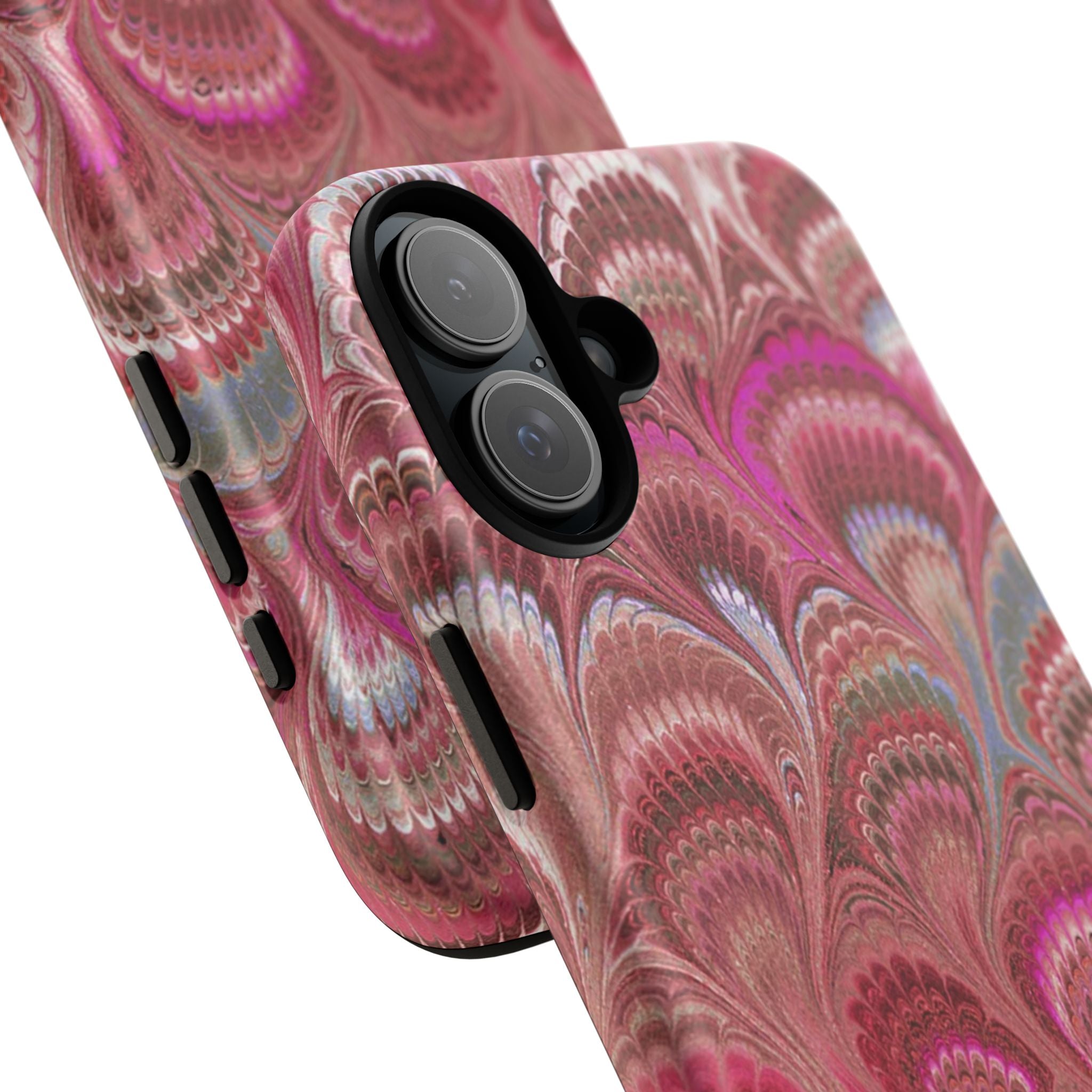Shades of Pink Marbled Phone Case —  Dual Layer - Tough Protective Phone Cover