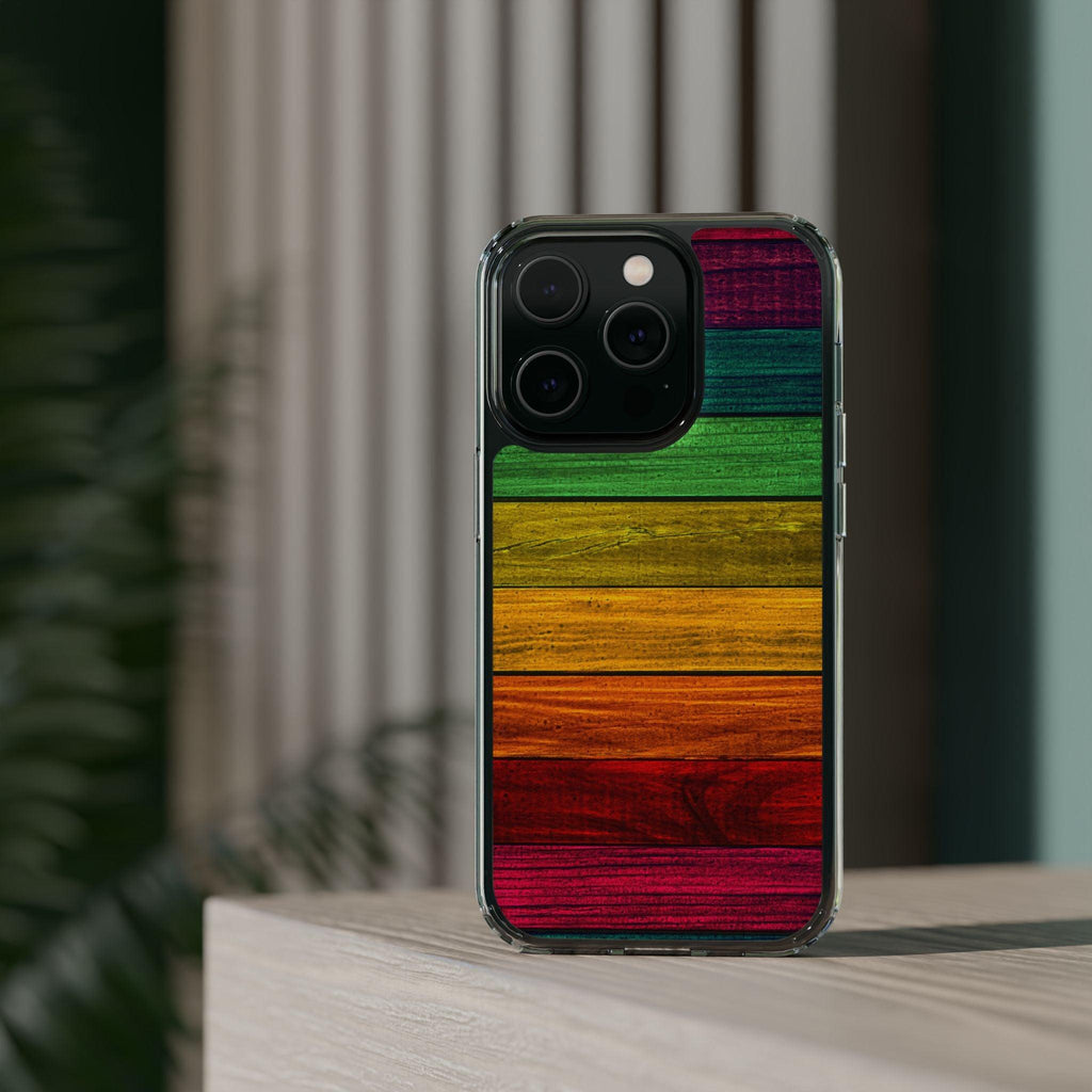 Rainbow On Woods Clear Cases