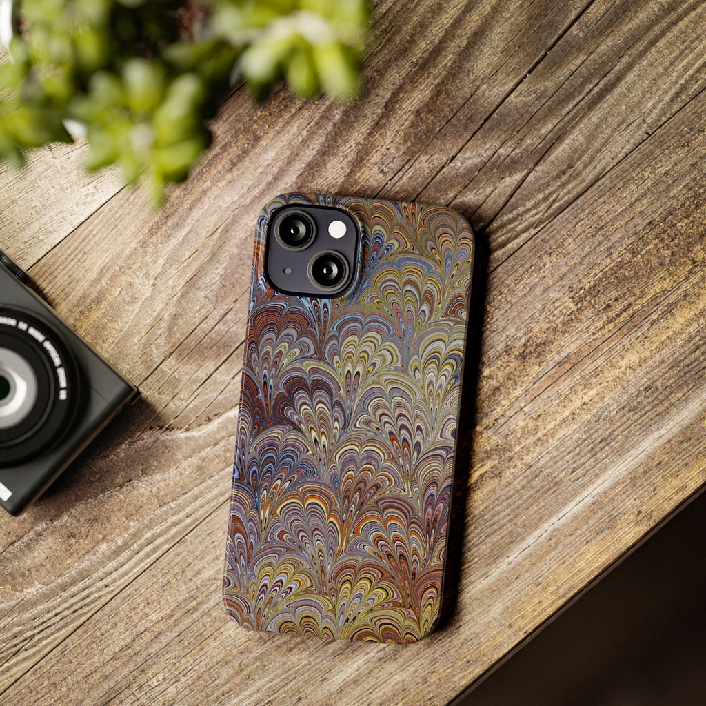 Italian Marbled Design, Multi-Colored Pallet, Slim Phone Cases, Case-Mate