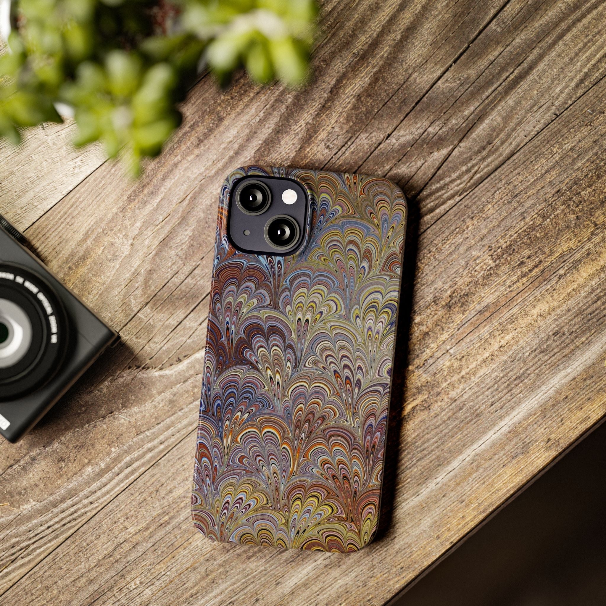 Italian Marbled Design, Multi-Colored Pallet, Slim Phone Cases, Case-Mate