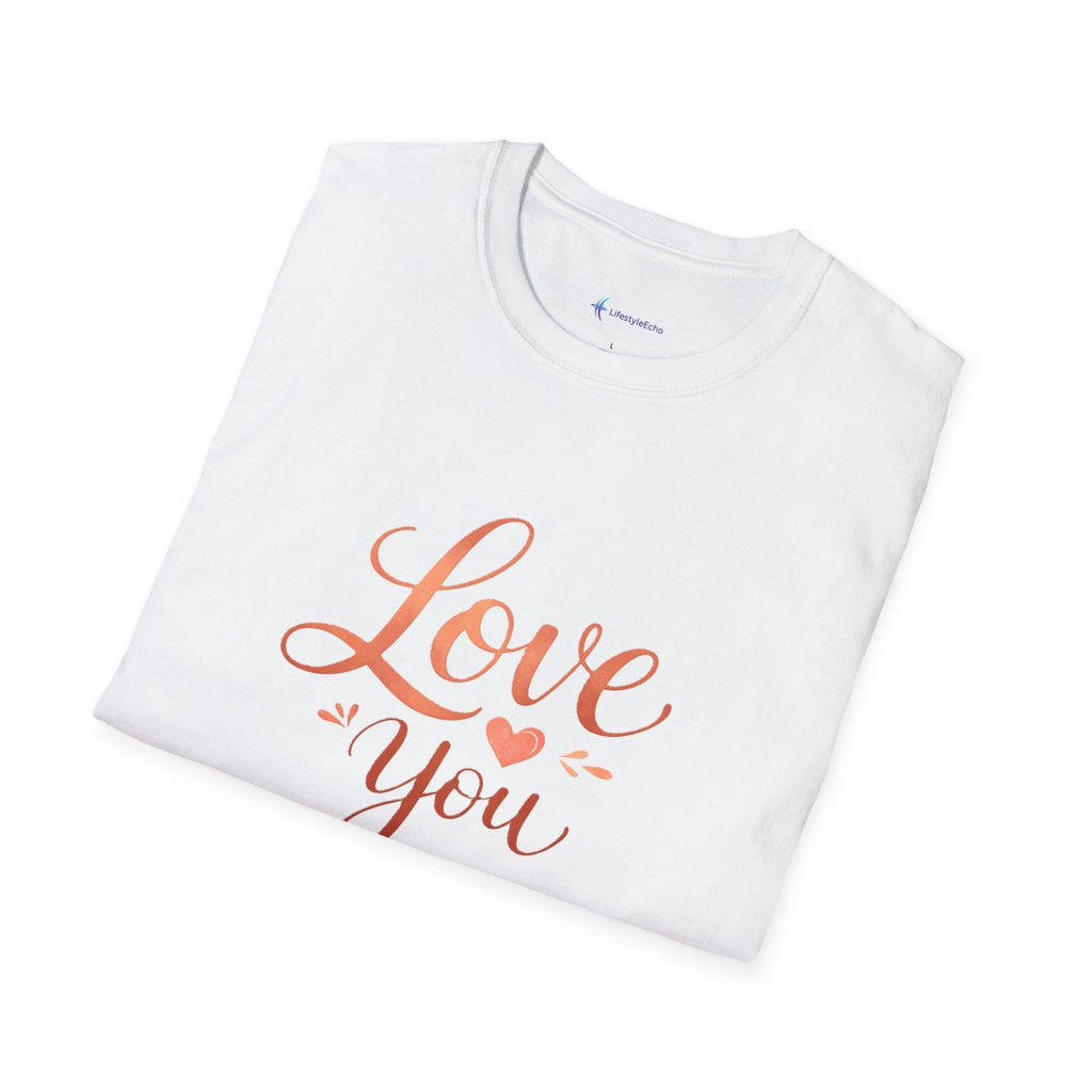 Love You T‑Shirt – Script Valentine Graphic Tee