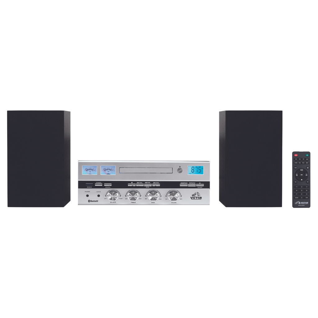 Victor Milwaukee II Desktop BT CD Stereo System - Refurbished