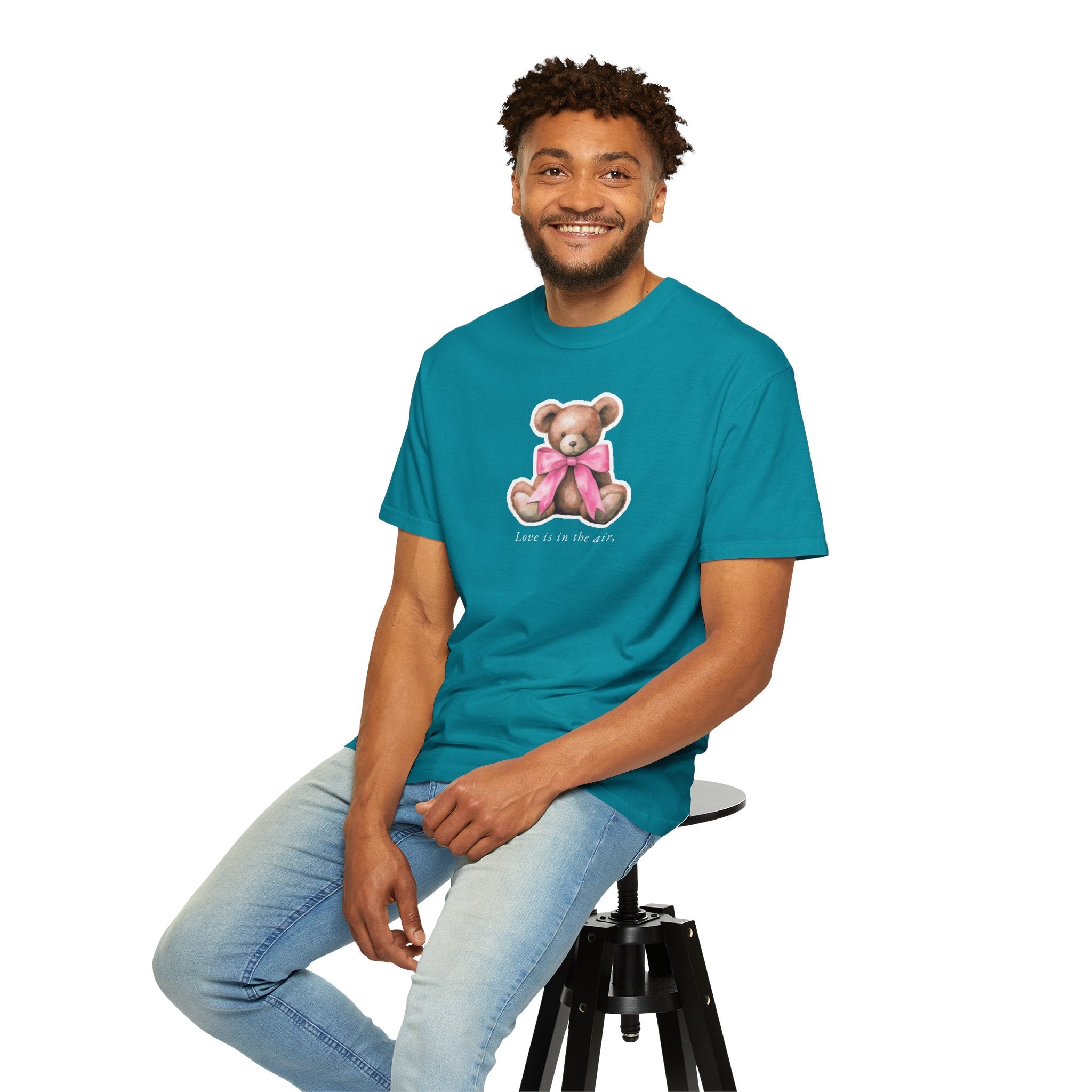 Teddy Bear Tee - Love Is In The Air Valentine's Day - DipaliZ