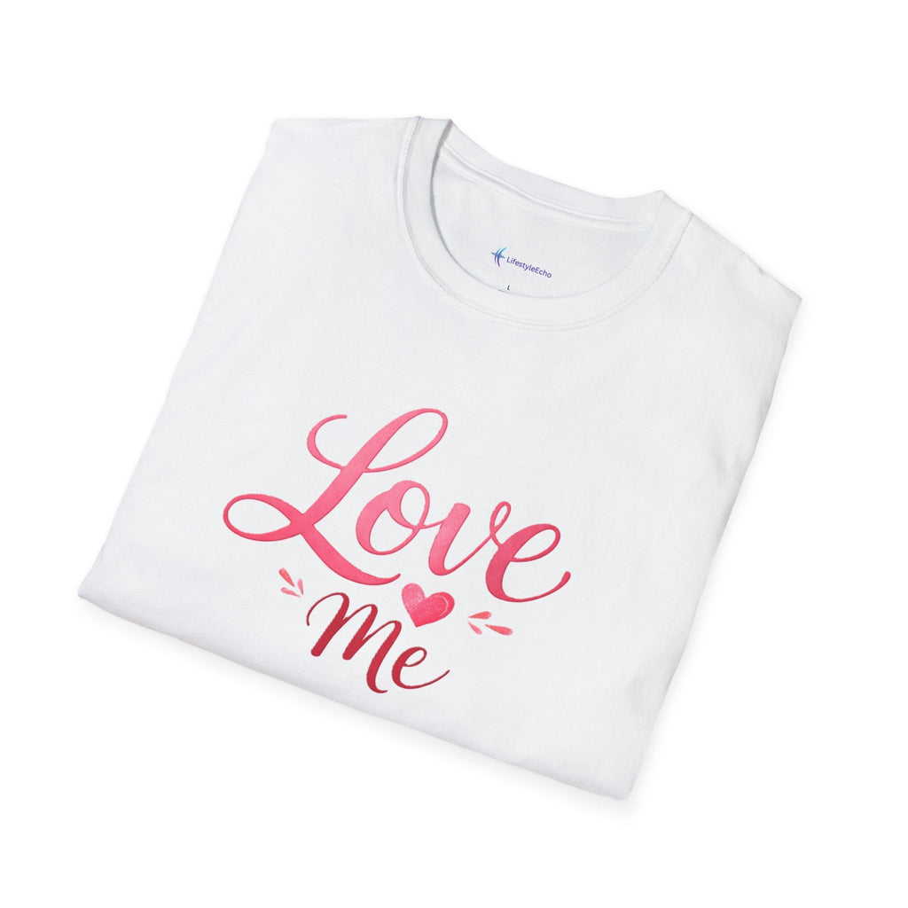 Love Me T-Shirt - Pink Script Valentine’s Tee