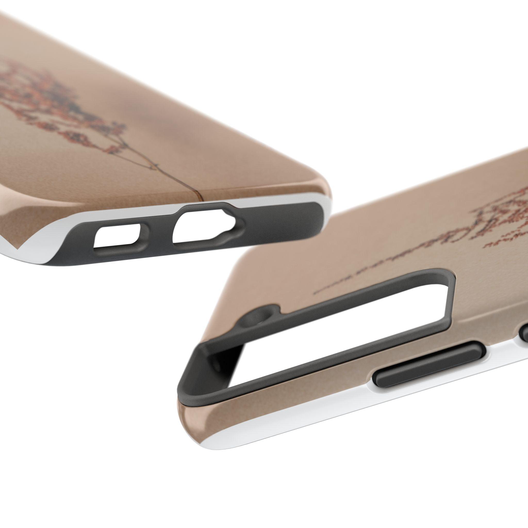 Brown Dry Leaf Tough Phone Cases