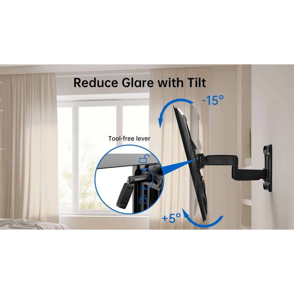 ErgoAv Large Motion TV Mount for 42" to 90" TVs