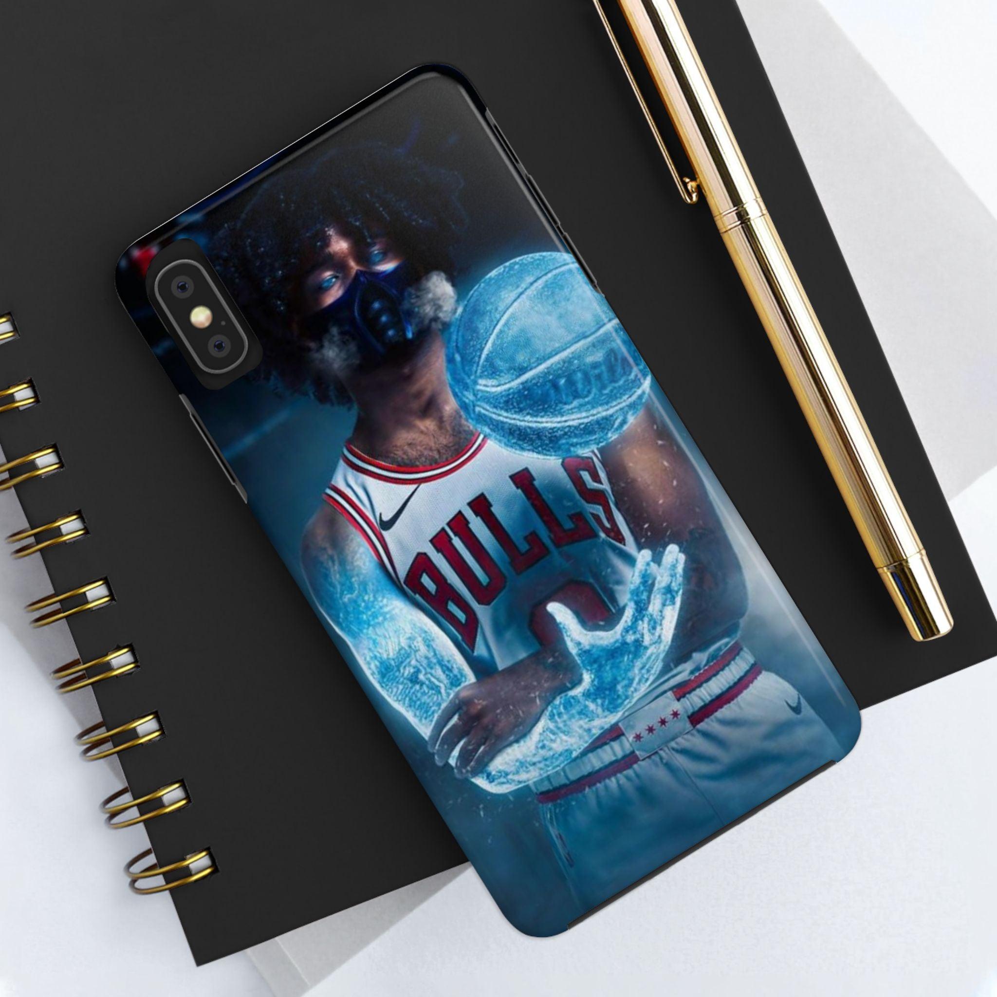 Coby White Chicago Bulls NBA Basketball Printed Tough Phone Case for iPhone & Samsung Galaxy - Dynamic Player Action Design