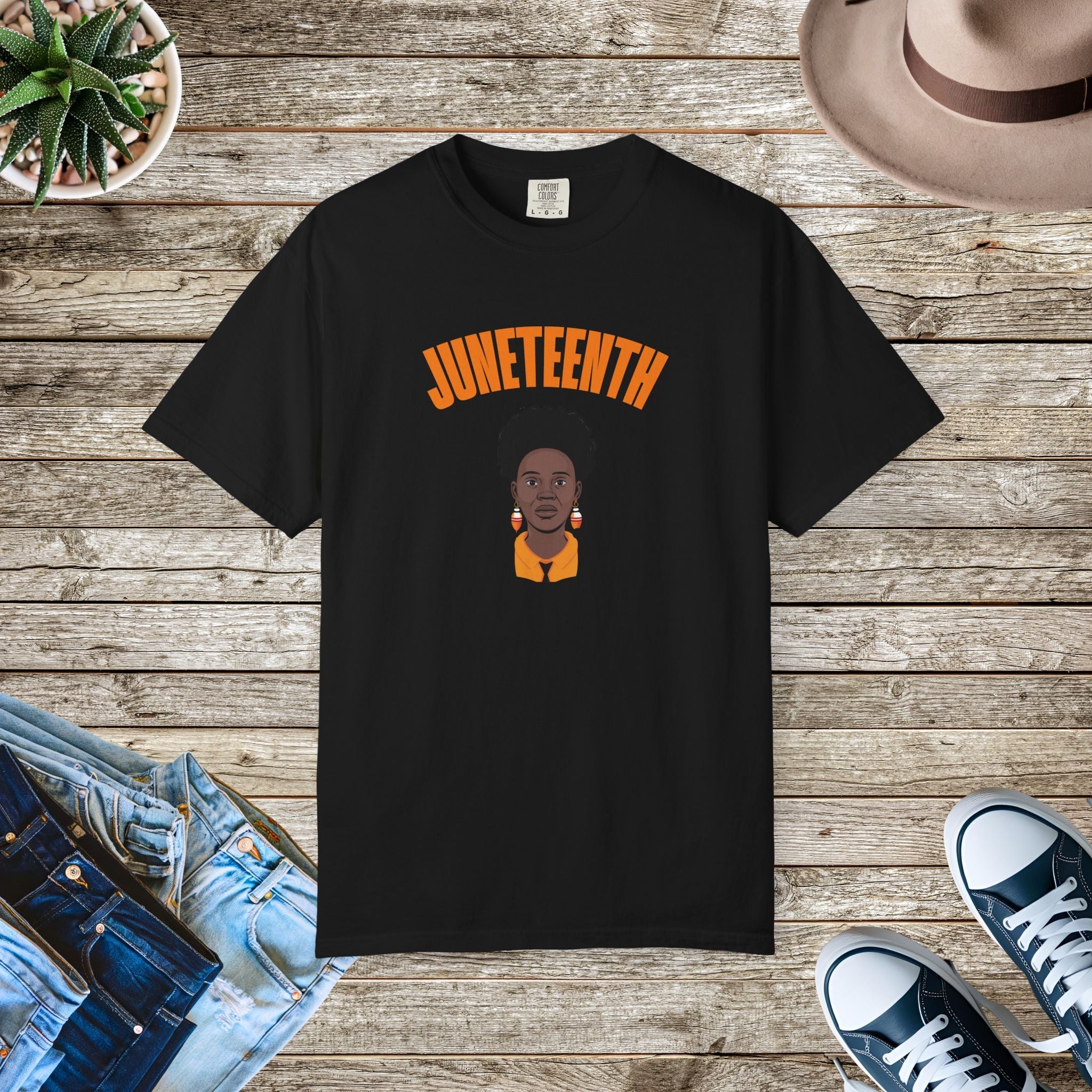 Juneteenth Black History Cotton Tee - Resilience Design - DipaliZ