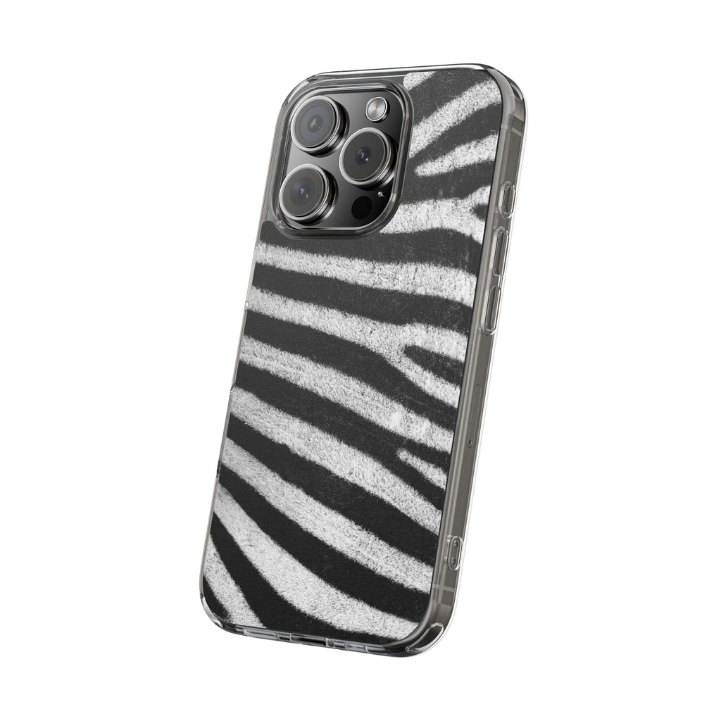 Clear Cases Black and White Zebra Stripes