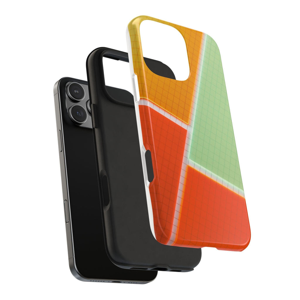Four Colors Blocks With Shades Tough Phone Cases