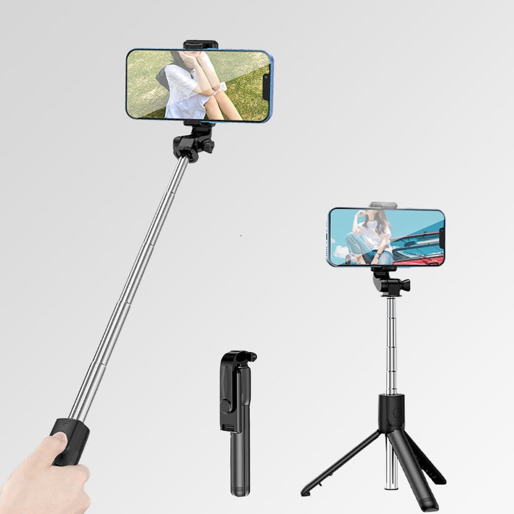 Selfie Stick Tripod 28" — Extendable Phone Tripod with 360° Rotation Holder for Travel, Vlog & Selfies, Universal iPhone & Android