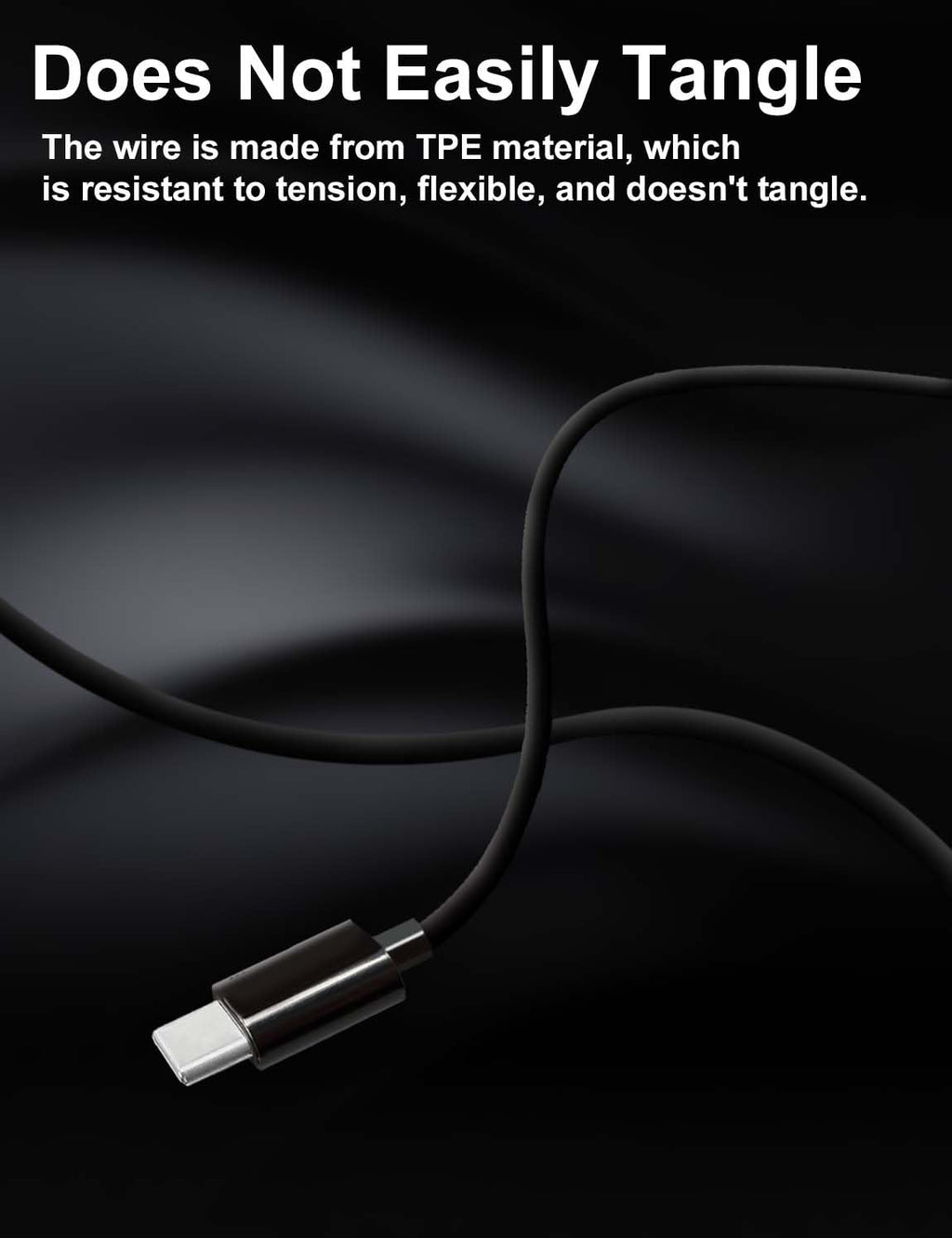 USB-C Wired Earbuds with Mic — Type C Headphones for iPhone 17e/17/16/15 Pro Max, Samsung Galaxy & All USB-C Devices