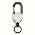 1/2/4pcs Retractable Keychain Badge Reels Heavy Duty Clip With Carabine