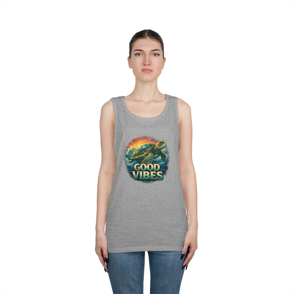 Good Vibes Turtle Tank — Surf-Inspired Beach Vacation Tank Top