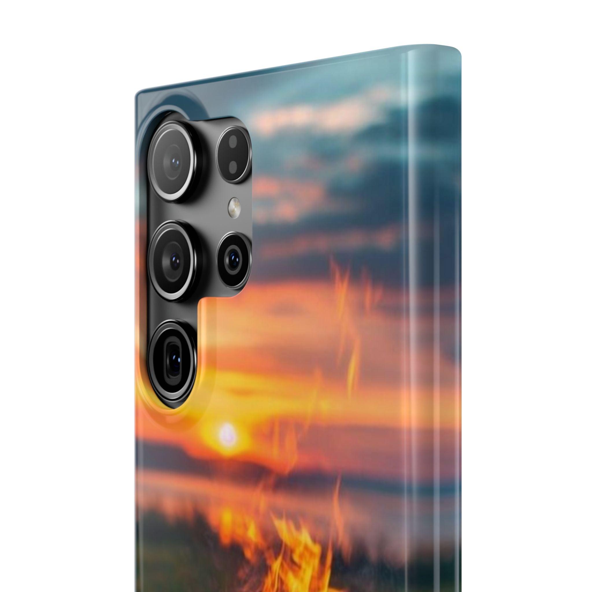 Woodland Fire Phone Case – Warmth of Nature’s Blaze on Your Device