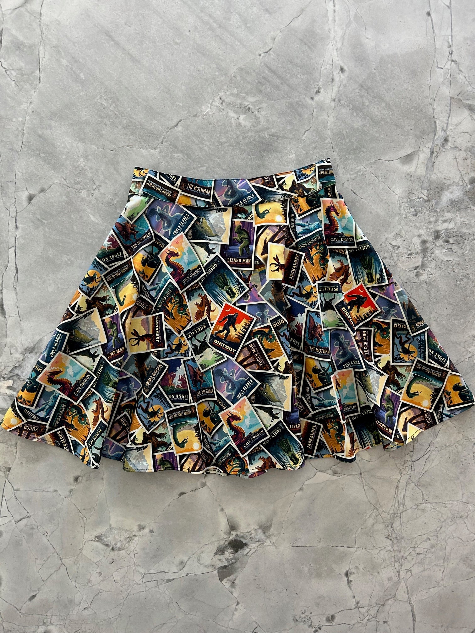 Mythical Creatures Skater Skirt