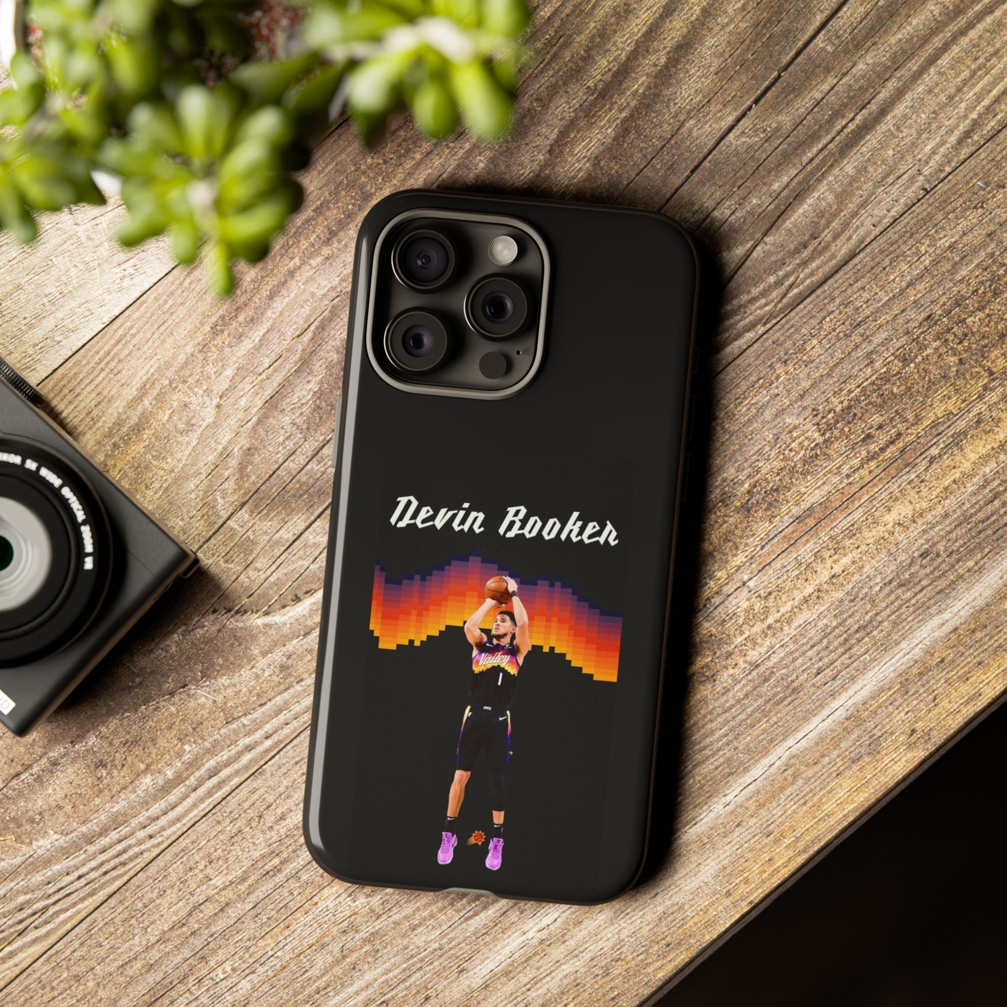 Devin Booker Precision Blaze Series – Dual-Layer ShockGuard Protection | Fits iPhone 8–16 Pro Max & Samsung Galaxy S10–S25 Ultra