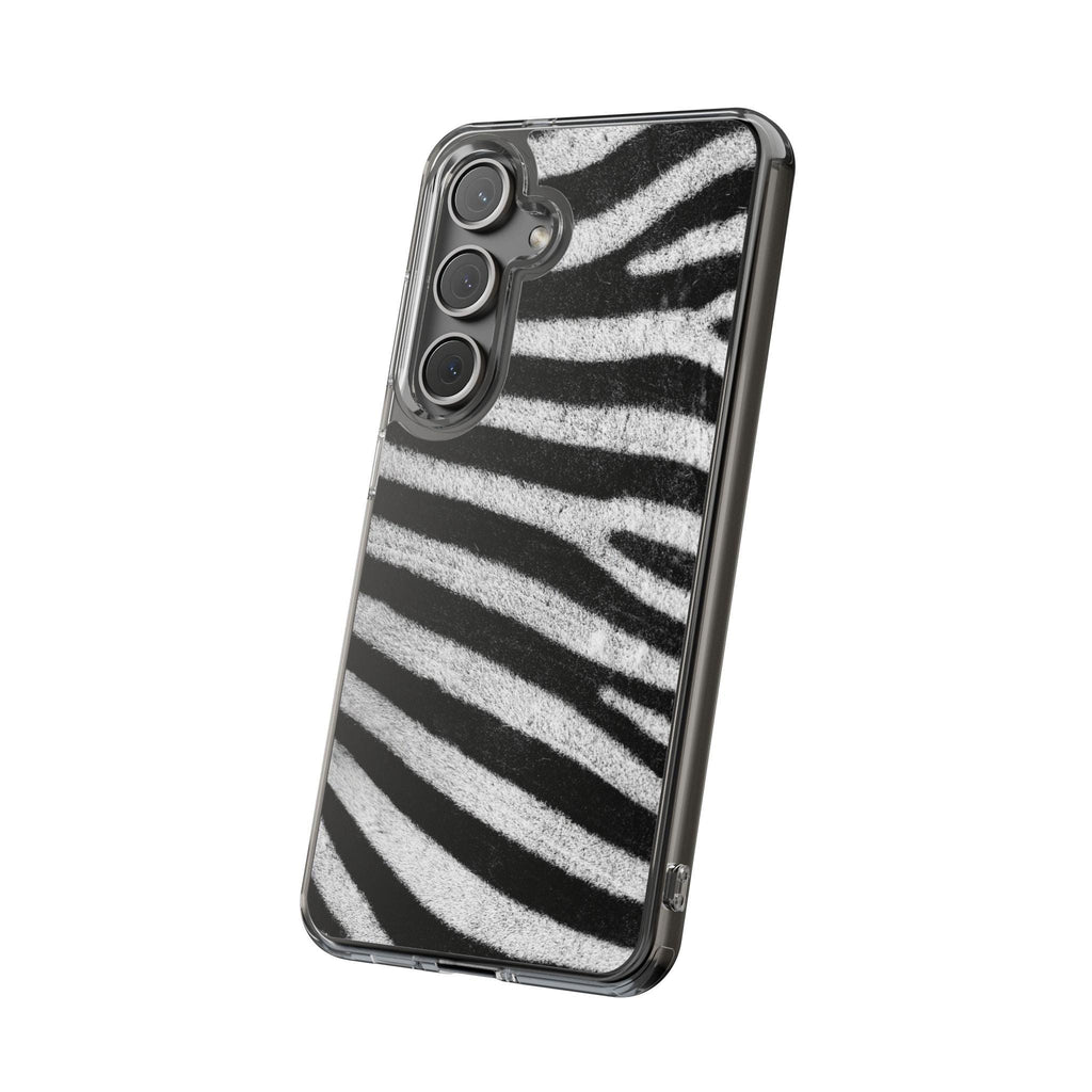 Clear Cases Black and White Zebra Stripes