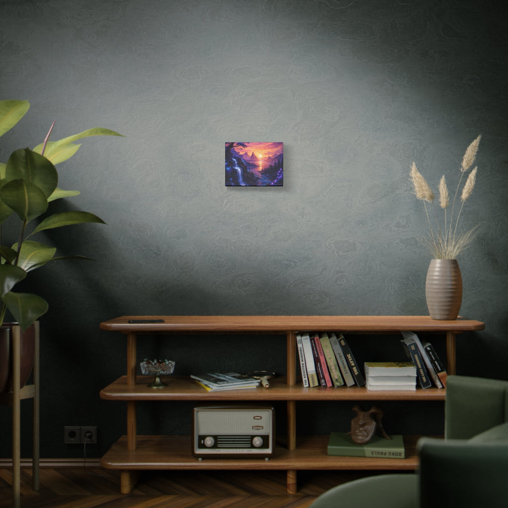 Sunset Fantasy Landscape Canvas Print — Stretched Matte Wall Art