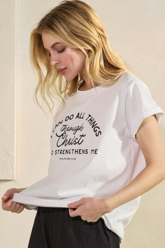 I Can Do All Things Graphic Cotton T-Shirt