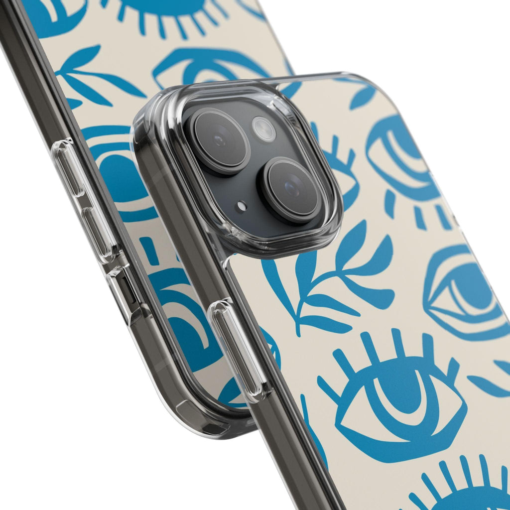 Eyes And Leaves  Pattern Clear Cases