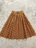 Rust Plaid Doris Skirt