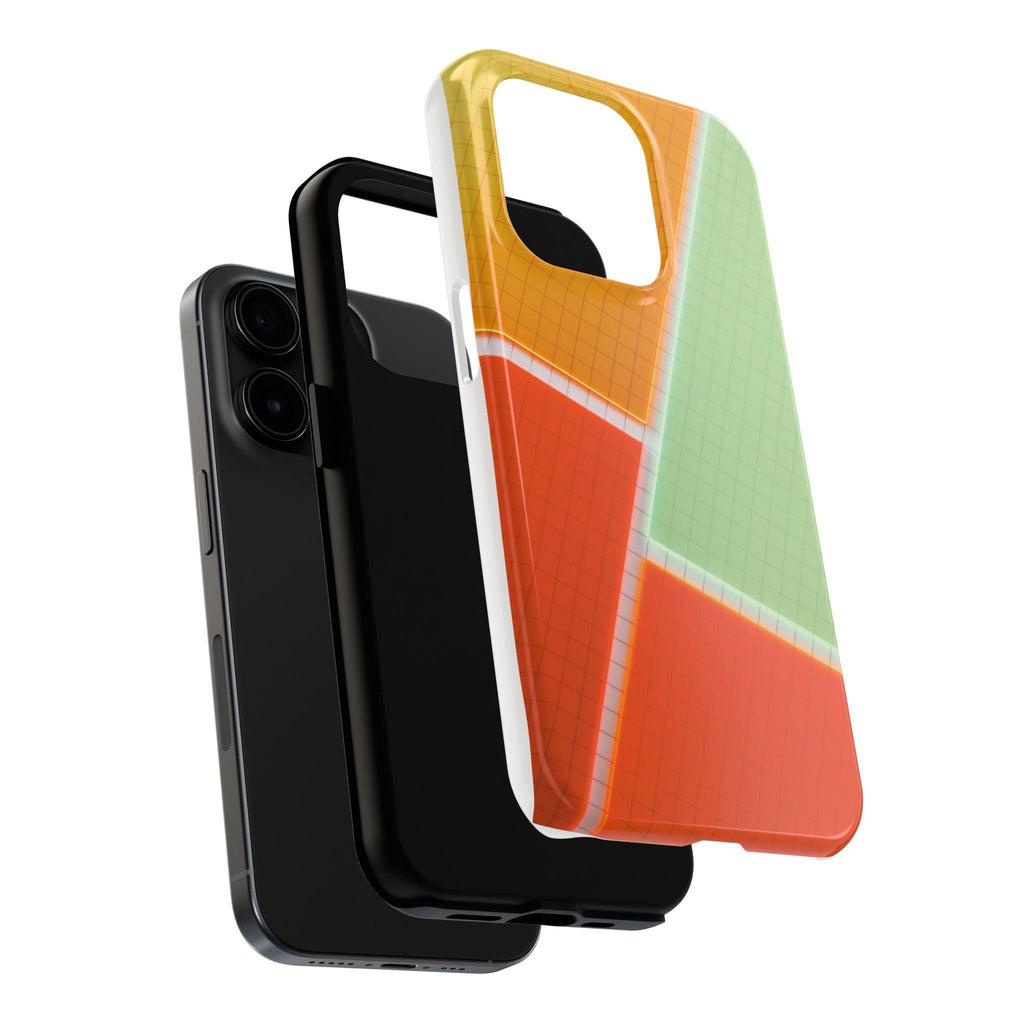 Four Colors Blocks With Shades Tough Phone Cases