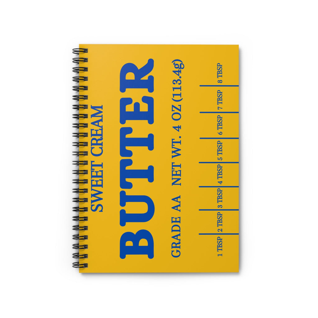 Butter Retro Yellow Notebook - Ruled Line Journal