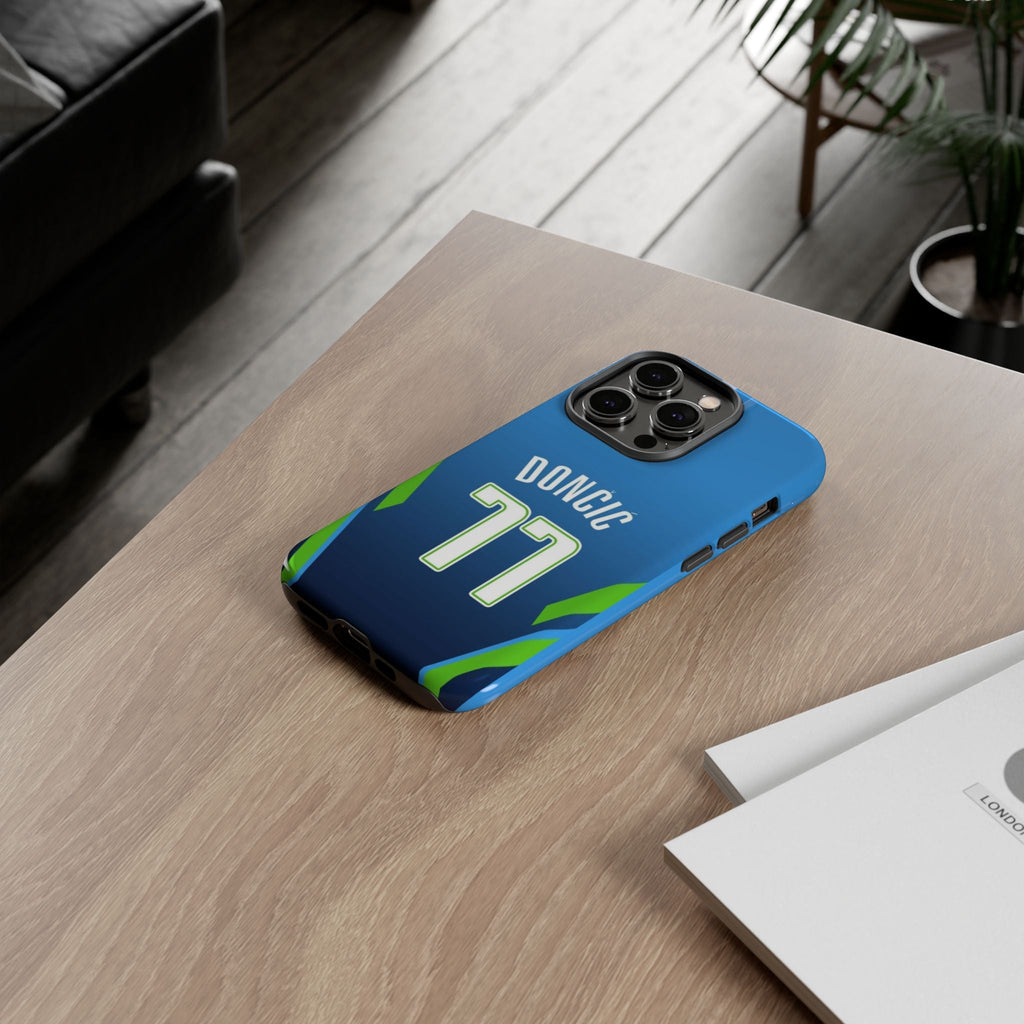 Luka Dončić Ice Vision Edition – Rugged Dual-Layer Build, Slim Fit | Compatible with iPhone 8–16 Pro Max & Samsung Galaxy S10–S25 Ultra