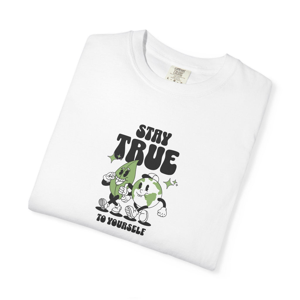 Relaxed Fit Tee - Earth Leaves Cozy Comfort Colors - DipaliZ