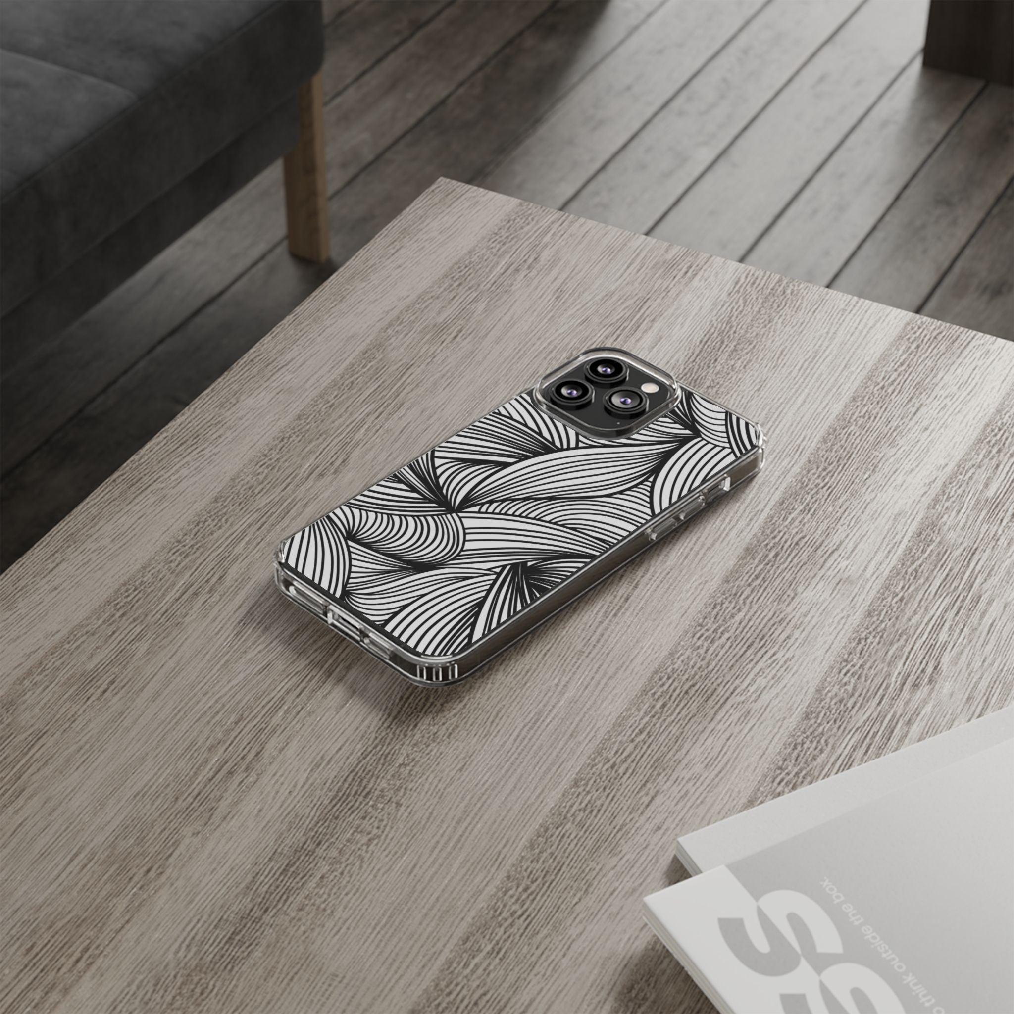 Black and White Illusion Clear Cases