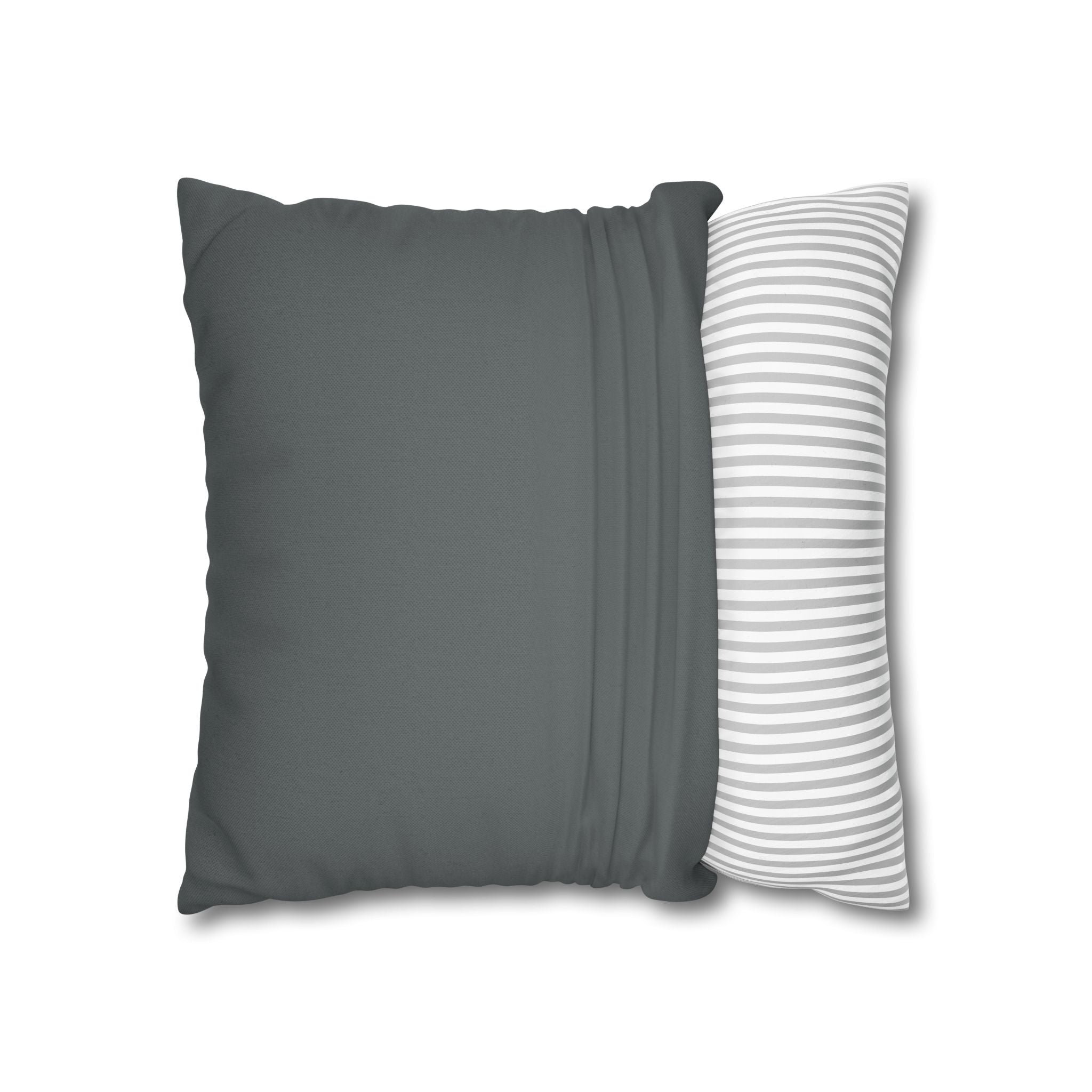 Scenic Lake Reflection Square Pillow — Mountain Sunrise Decorative Pillowcase
