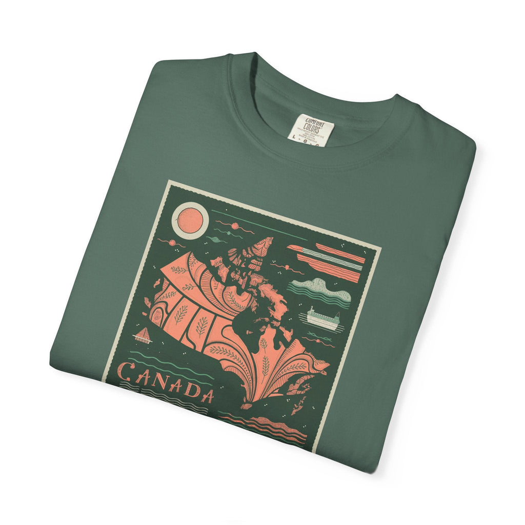 Map Of Canada Tee - Canada Day Celebration Comfort Colors - DipaliZ
