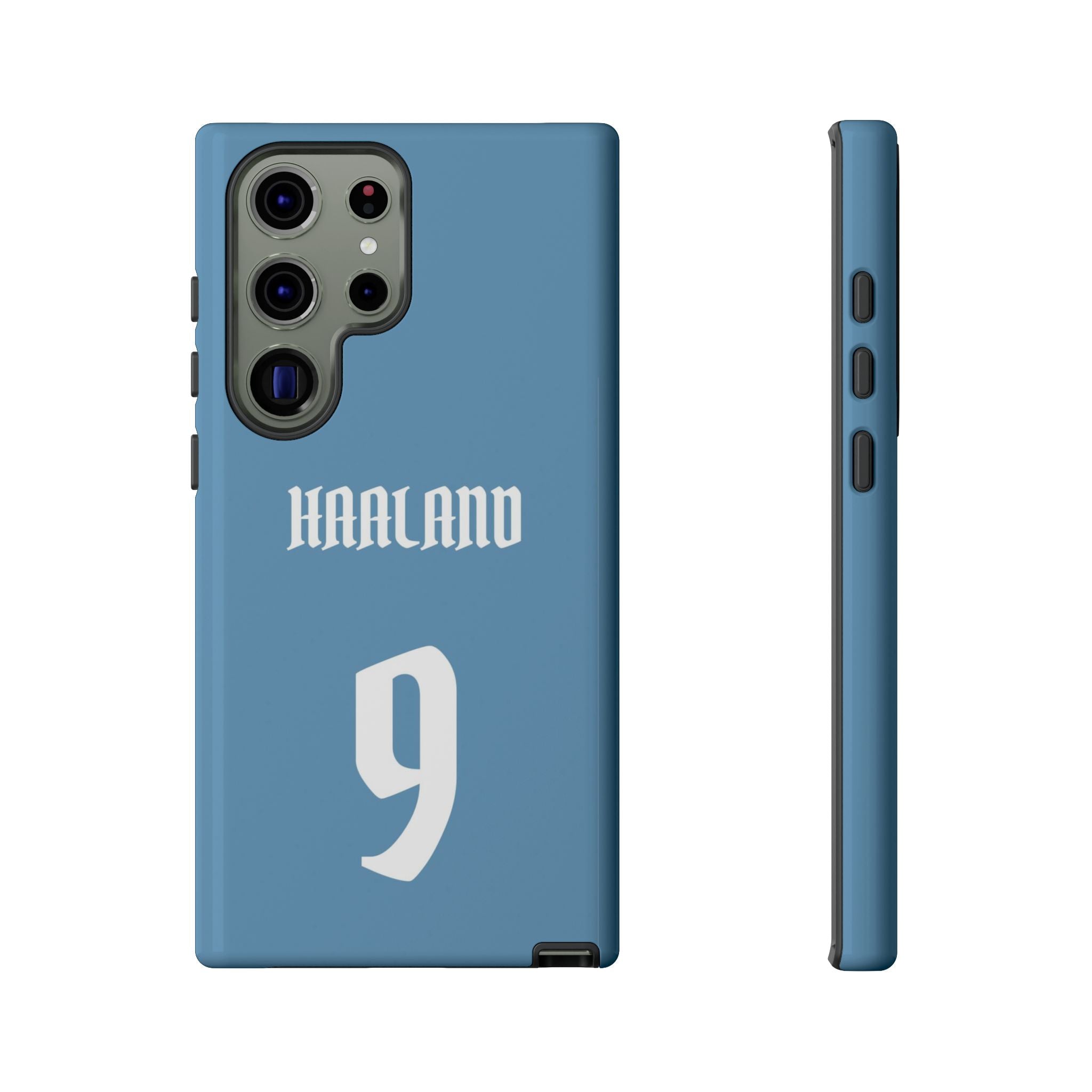 Erling Haaland PowerStrike – Rugged Dual-Layer Protection & Slim Profile | Compatible with iPhone 8 to 16 Pro Max & Samsung Galaxy S10 to S25 Ultra