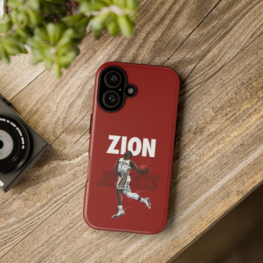 Zion Williamson Power Drive Edition – Rugged Dual-Layer Armor & Slim Fit | Compatible with iPhone 8–16 Pro Max & Samsung S10–S25 Ultra