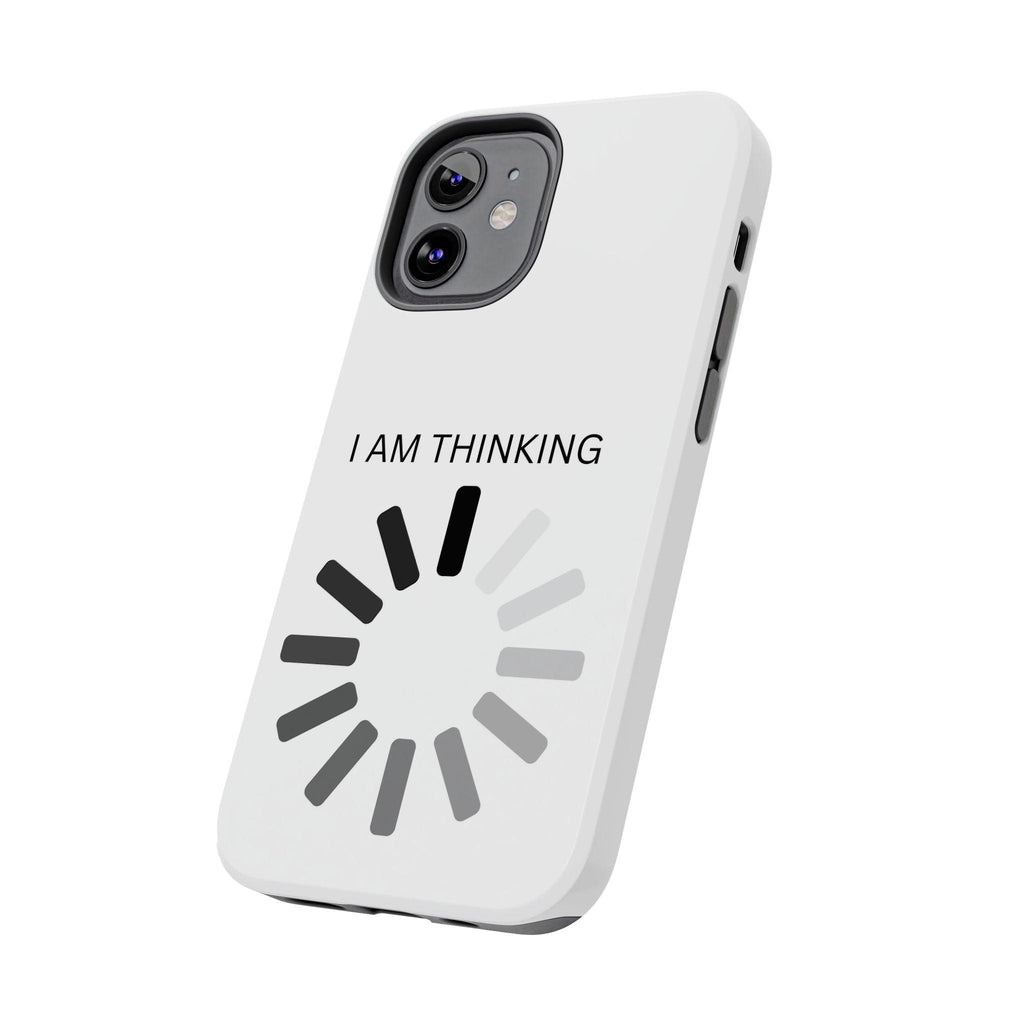 I Am Thinking To Much Text Printed Tough Phone Cases