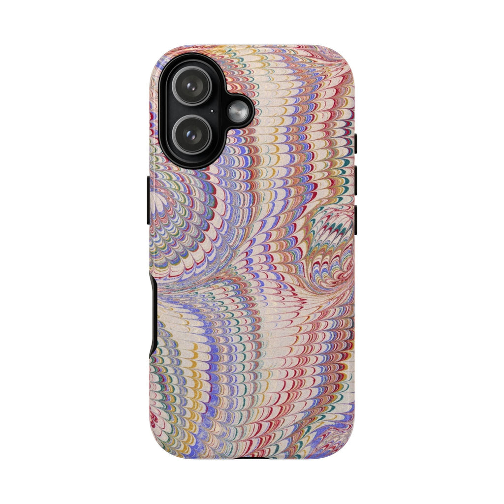 Vintage Pastel Pink Marbled Swirl - Dual Layer Tough Phone Cases