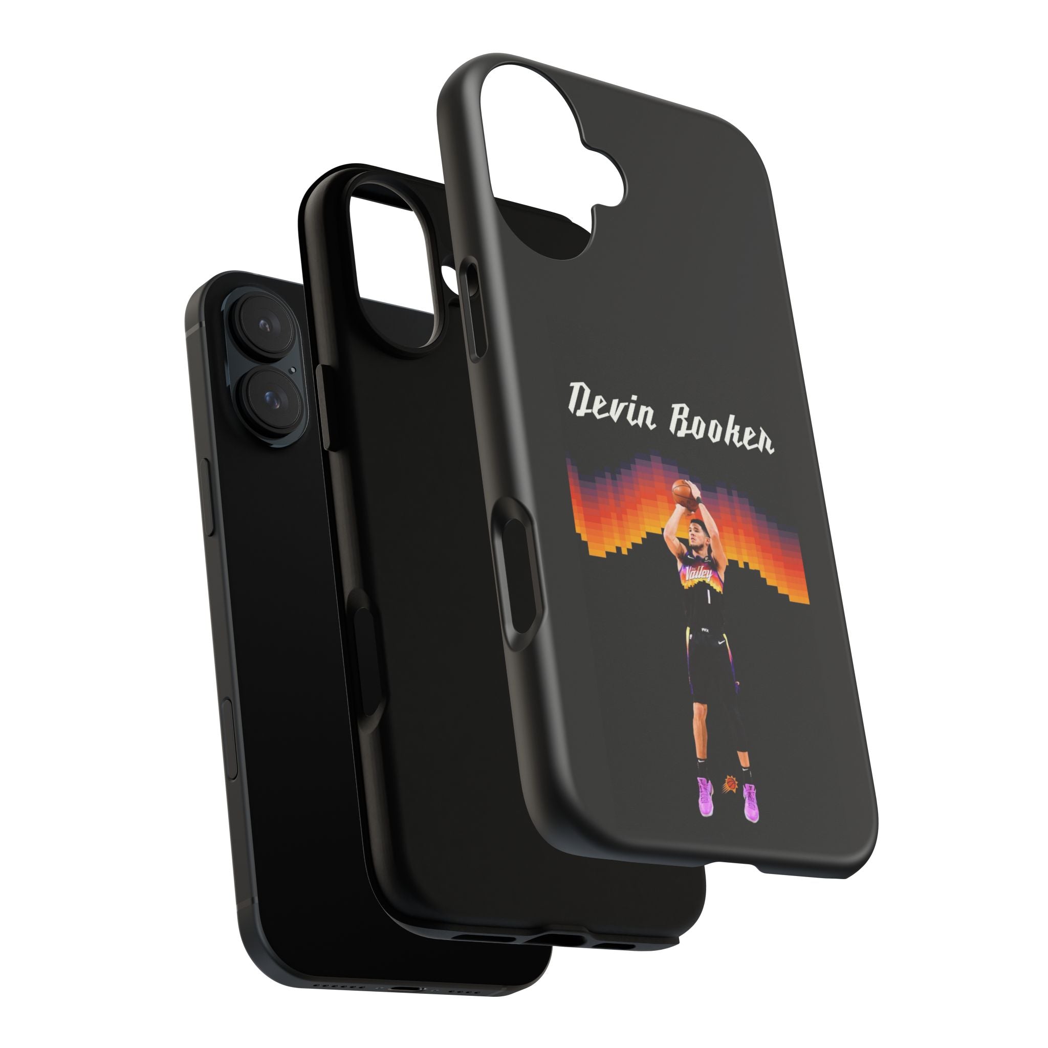 Devin Booker Precision Blaze Series – Dual-Layer ShockGuard Protection | Fits iPhone 8–16 Pro Max & Samsung Galaxy S10–S25 Ultra