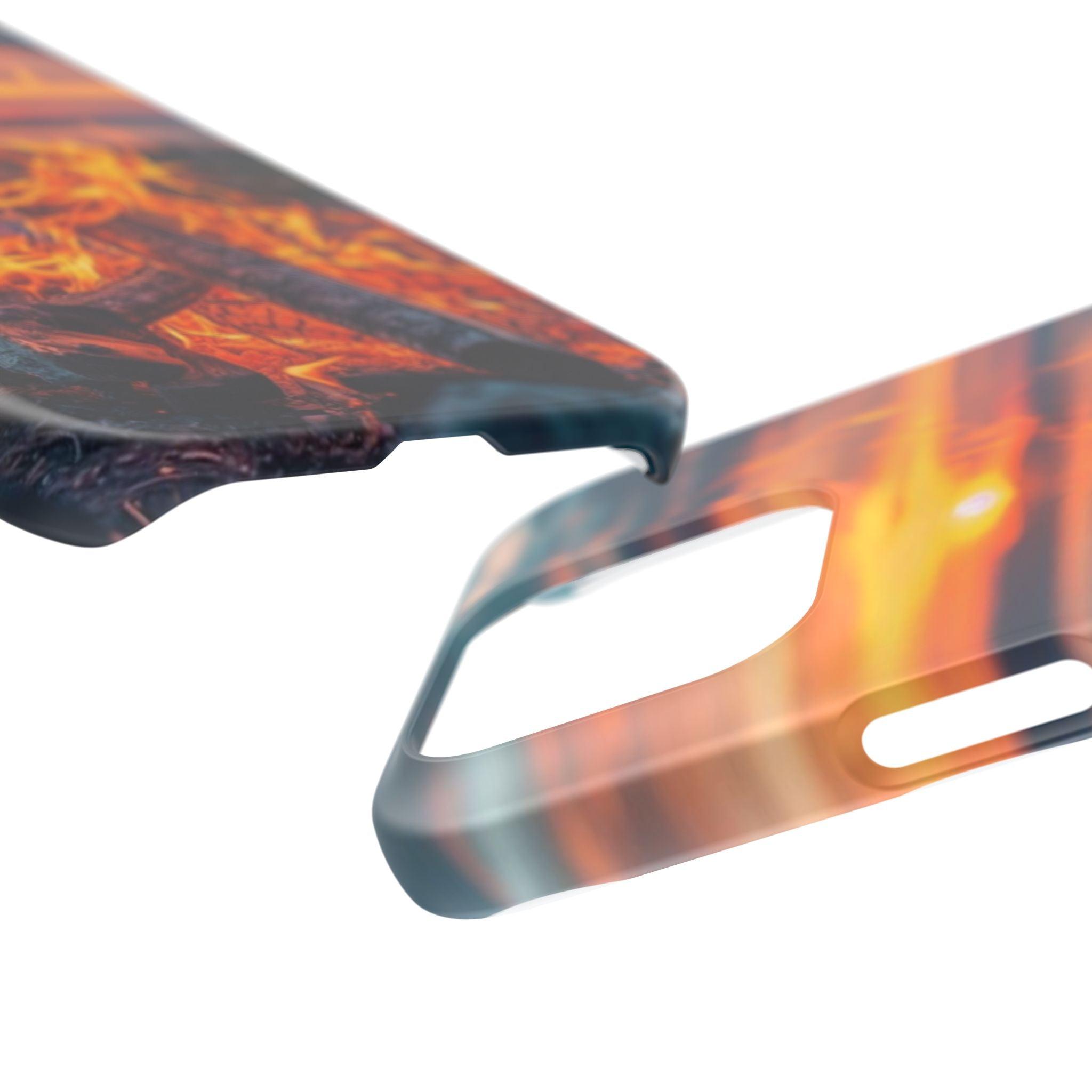 Woodland Fire Phone Case – Warmth of Nature’s Blaze on Your Device