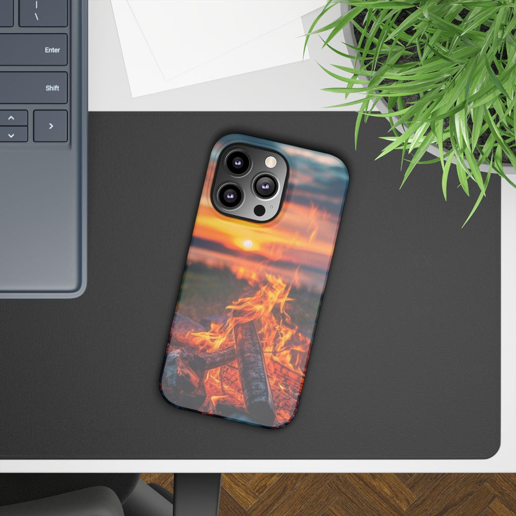 Woodland Fire Phone Case – Warmth of Nature’s Blaze on Your Device