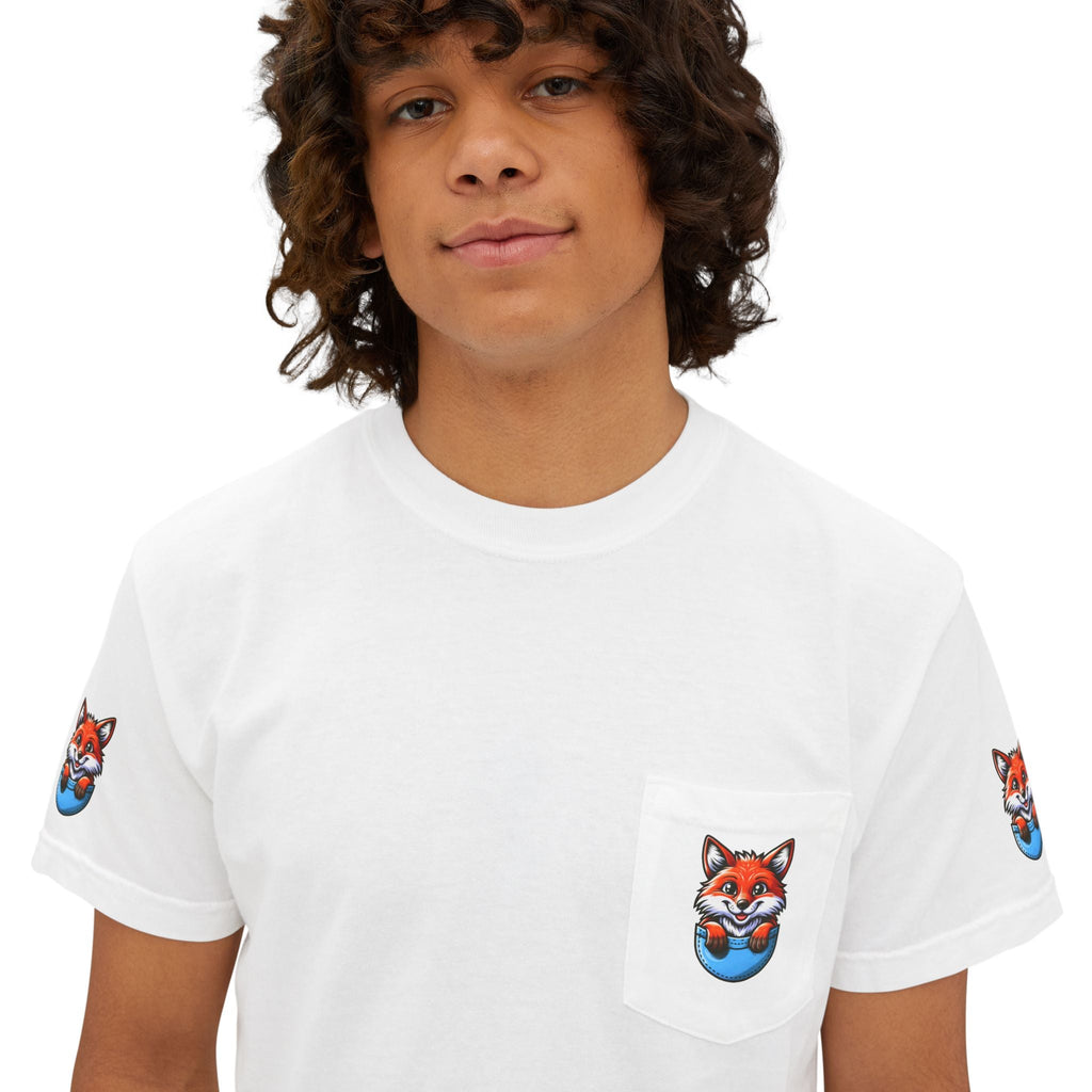 Fox In A Pocket Tee - Comfortable Cotton Style - DipaliZ
