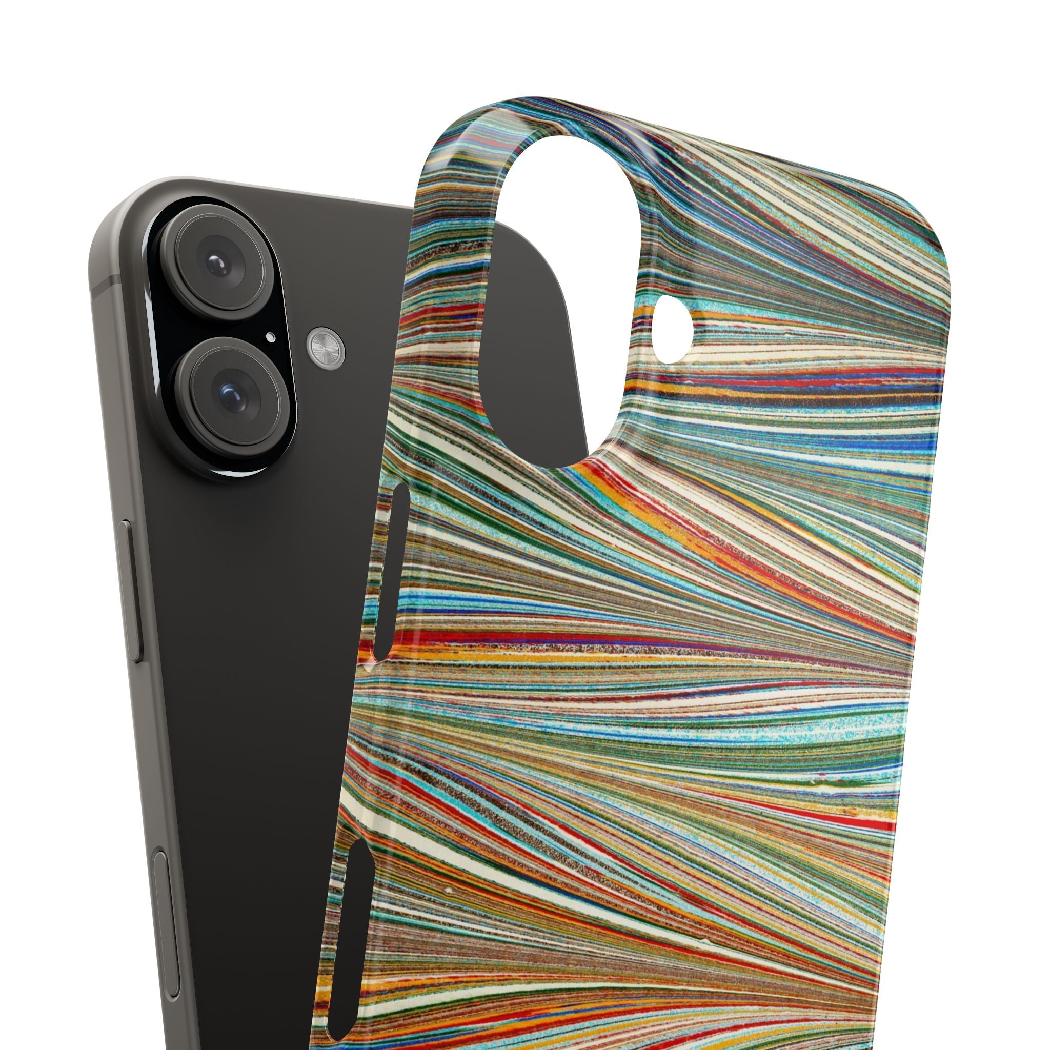 Florentine Multi-Colored Marbled Phone Case